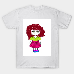 green blouse girl T-Shirt